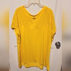 Lane Bryant canary yellow tee 22/24